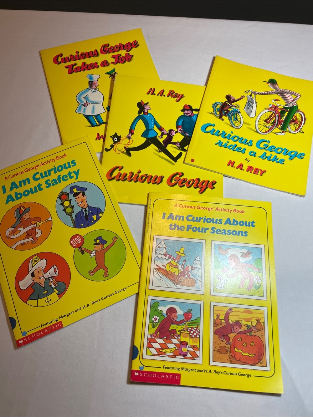 Scholastic Curious George Yellow Activity Book Set